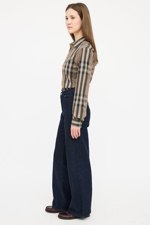 Burberry Brown & Black Nova Check Shirt