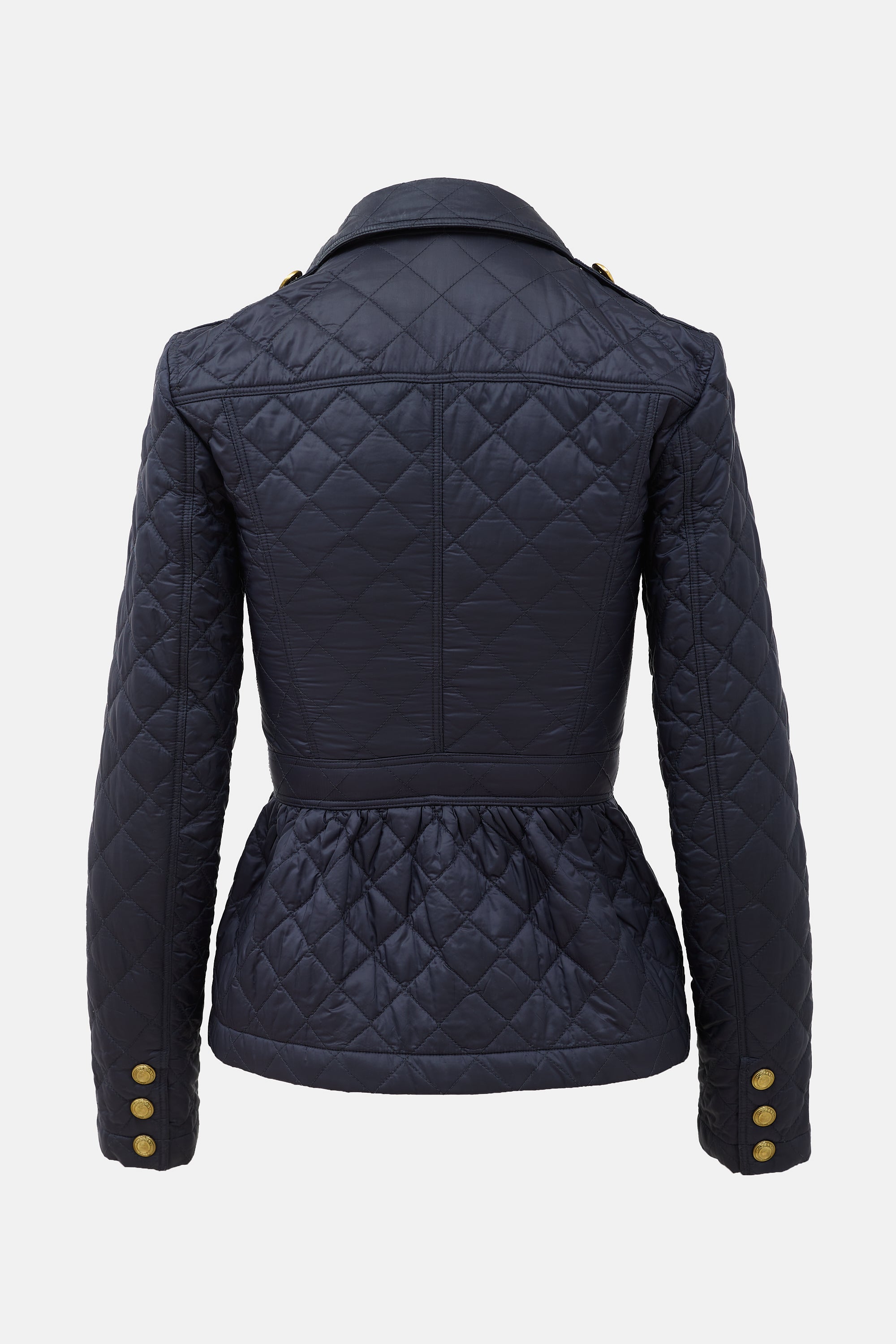 Burberry Brit Quilted Double Breasted Jacket