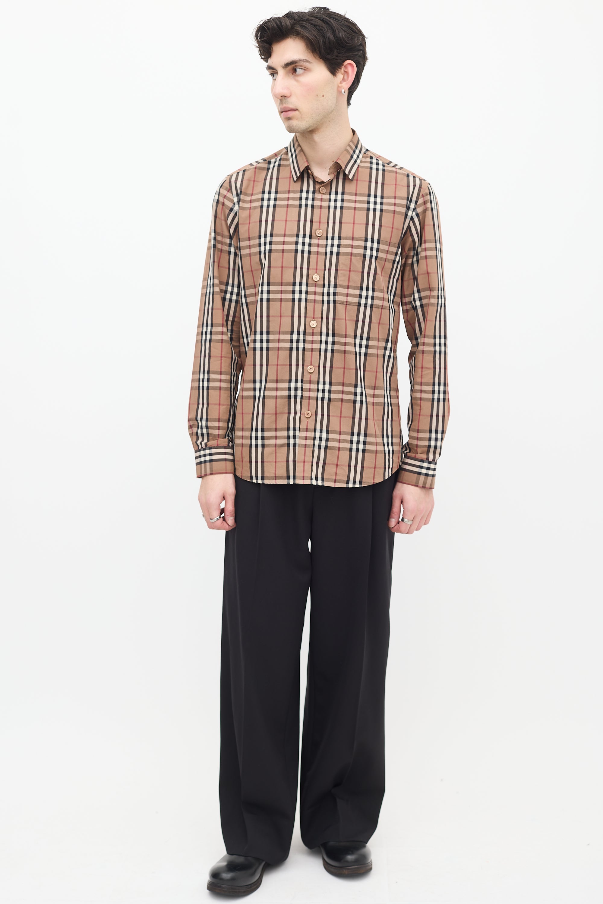 Burberry Brown & Multi Nova Check Shirt