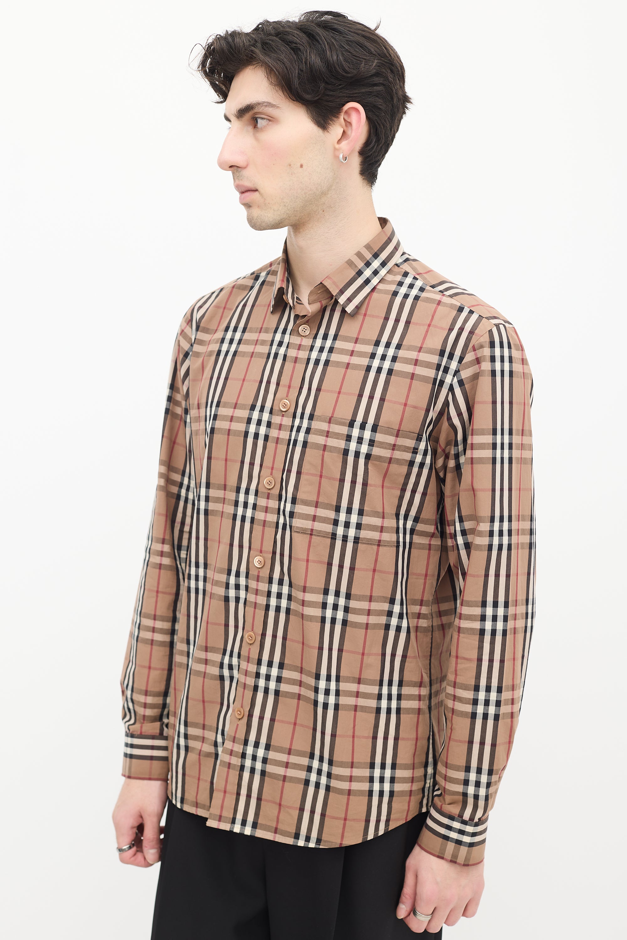 Burberry Brown & Multi Nova Check Shirt