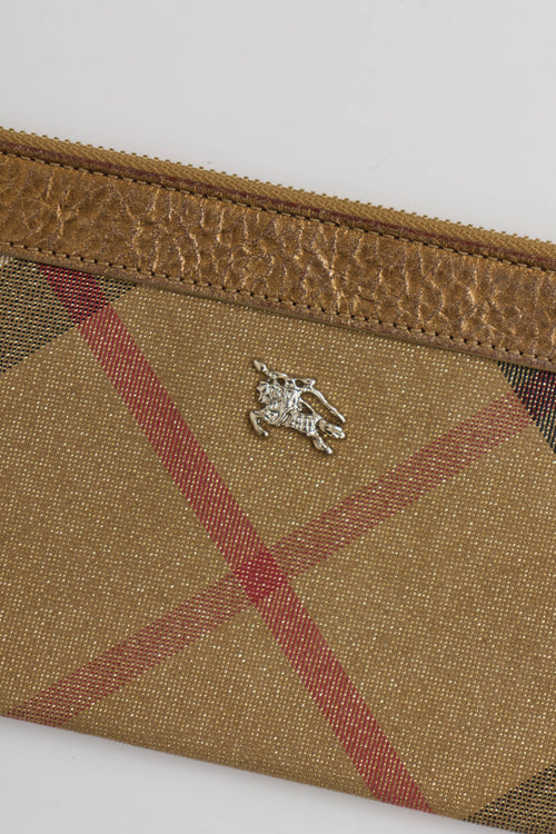 Burberry Nova Check Long Pouch