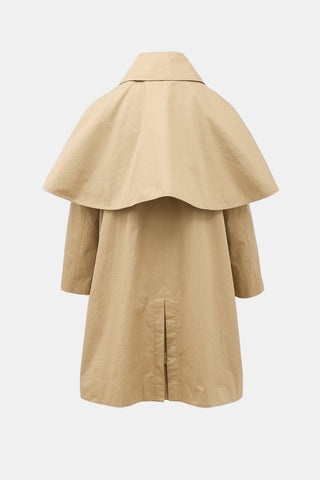 Burberry Cape Overlay Trench Coat