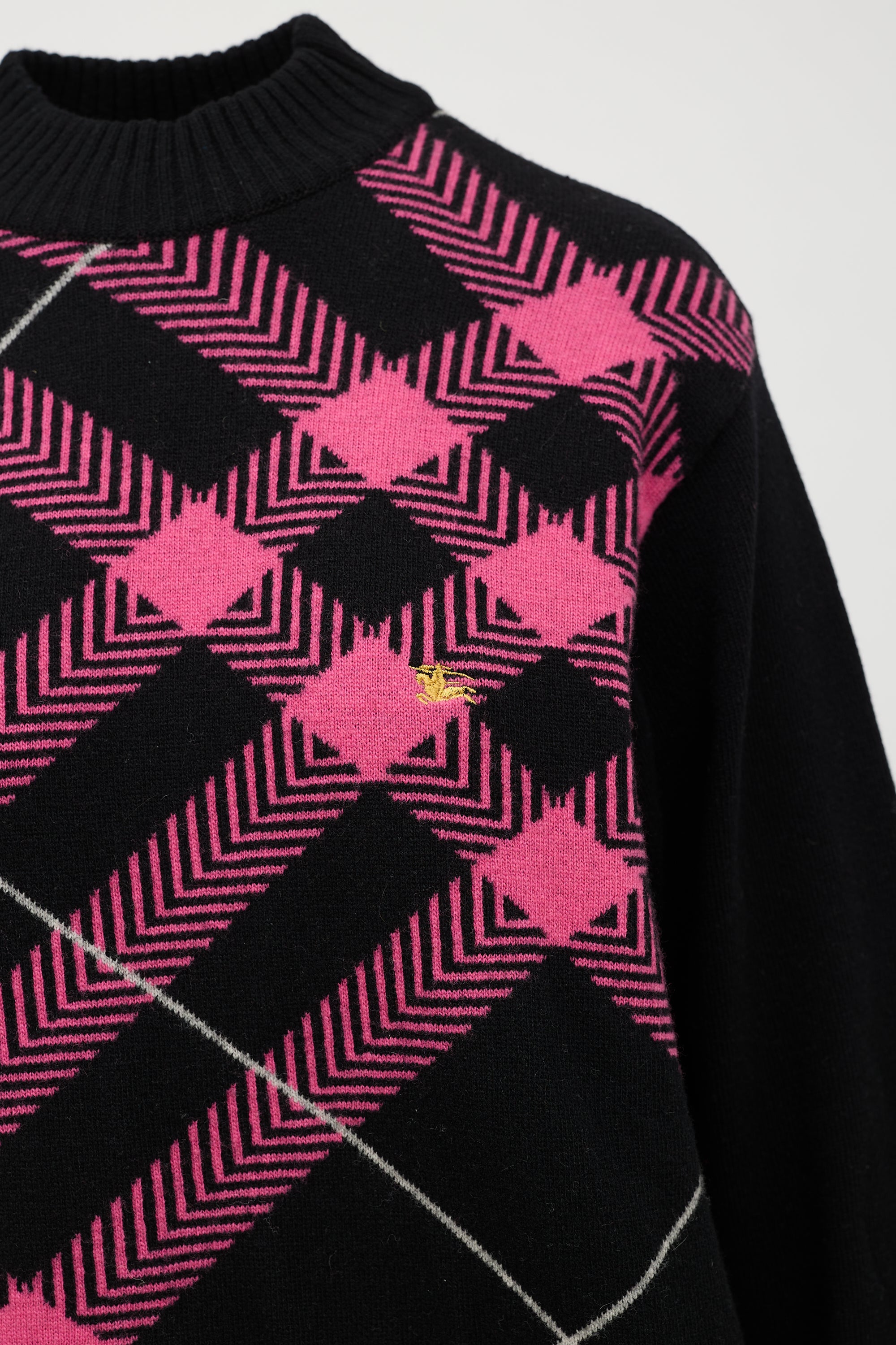 Burberry Check Crewneck Sweater