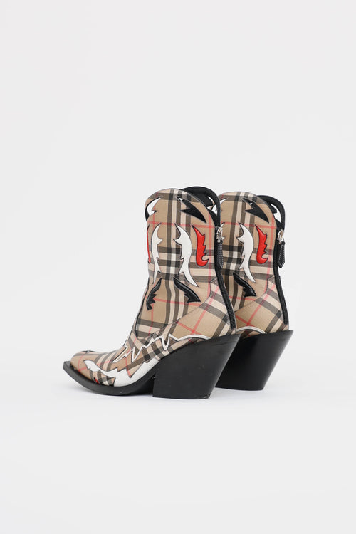 Burberry Check Matlock Cowboy Boot