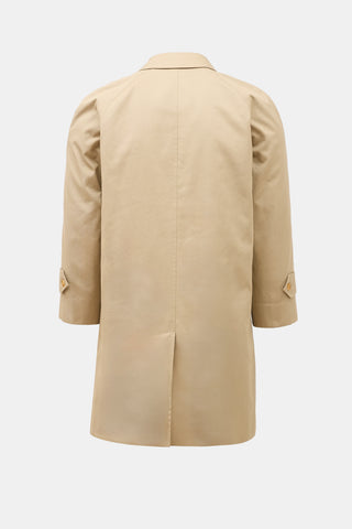 Burberry Lined Single Breasted Trench Coat
