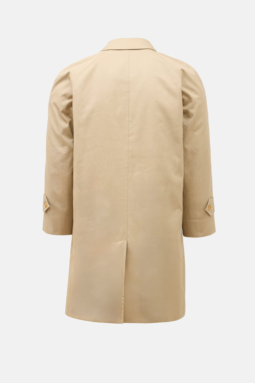 Burberry Lined Single Breasted Trench Coat