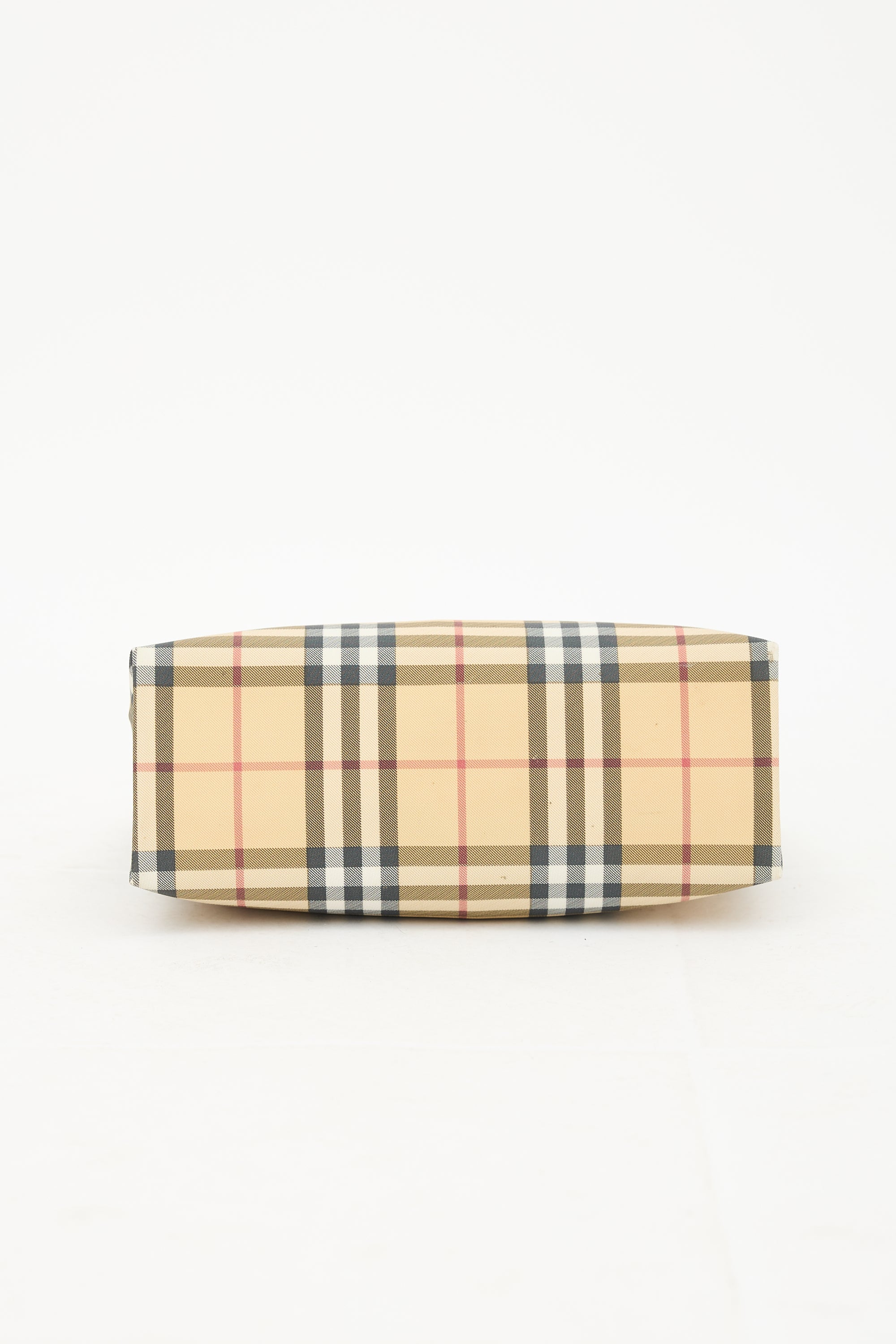 Burberry Coated Canvas Nova Check Tote Bag
