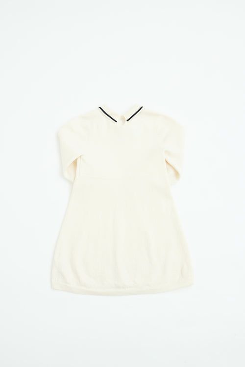 Burberry Kids Wool Knit Shirt Dress