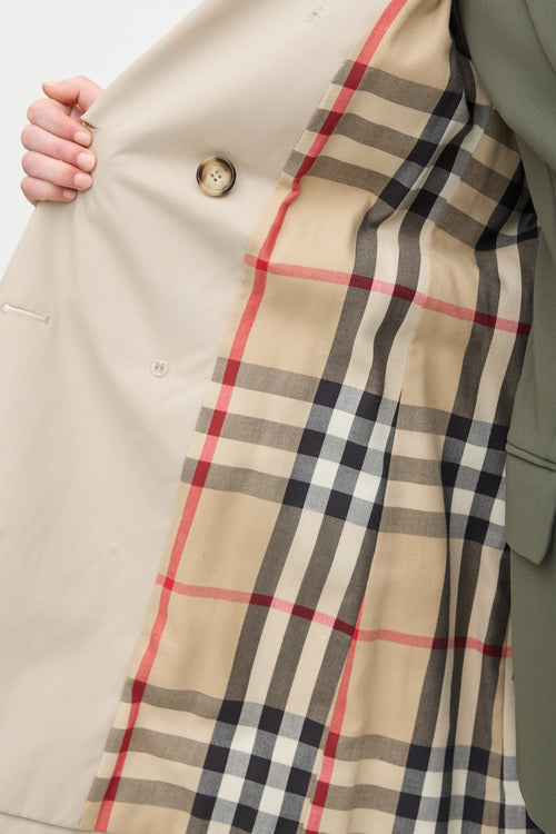 Burberry Double Breasted Trench Coat