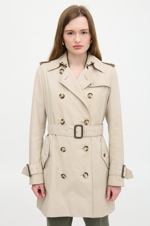 Burberry Double Breasted Trench Coat
