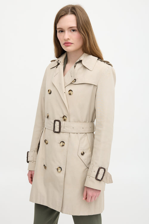 Burberry Double Breasted Trench Coat