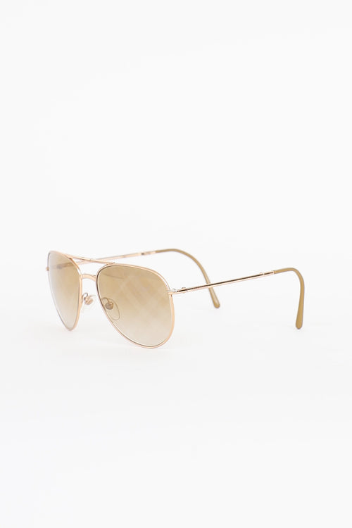 Burberry B3071 Folding Aviator Sunglasses