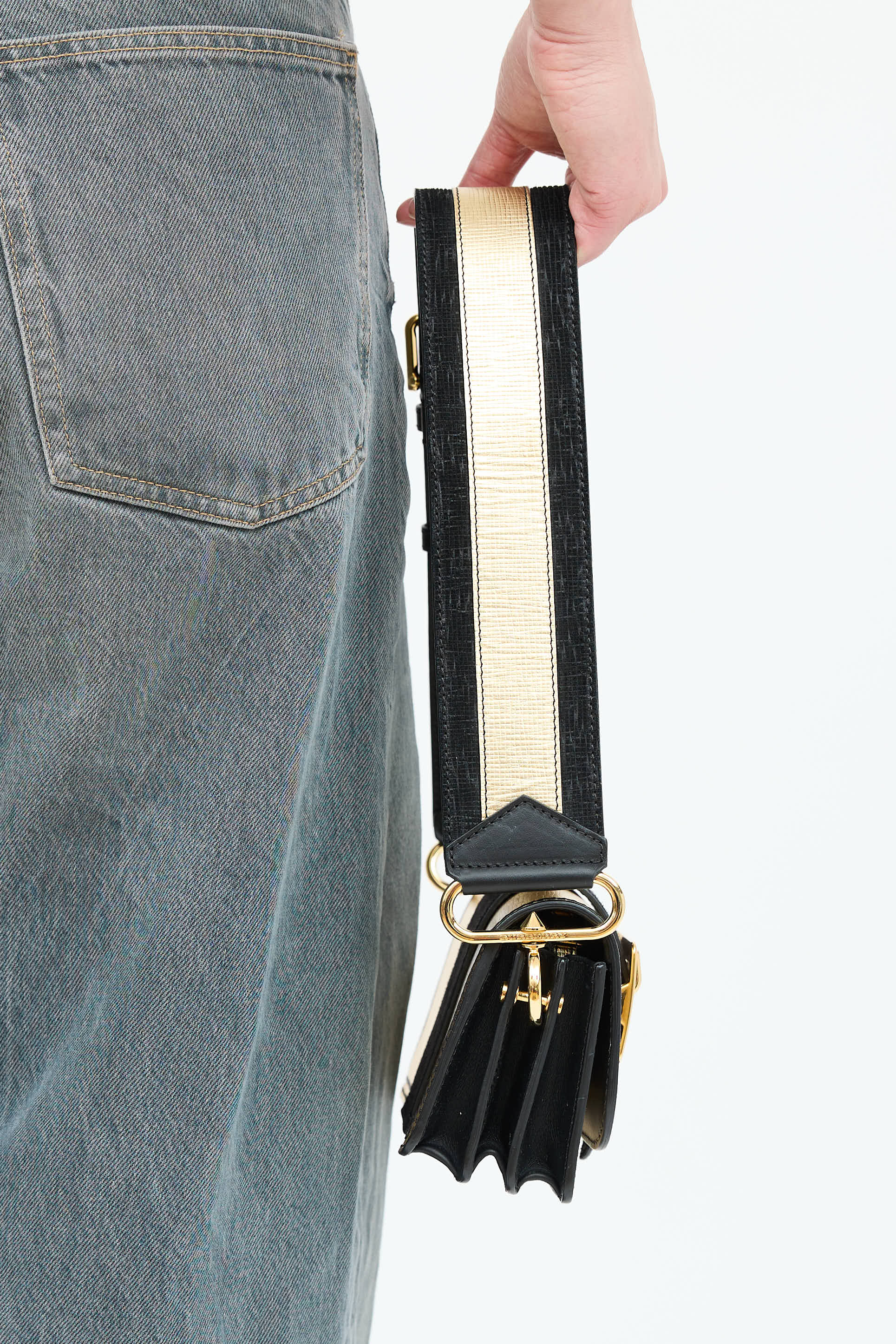 Burberry Metallic Madison Bag