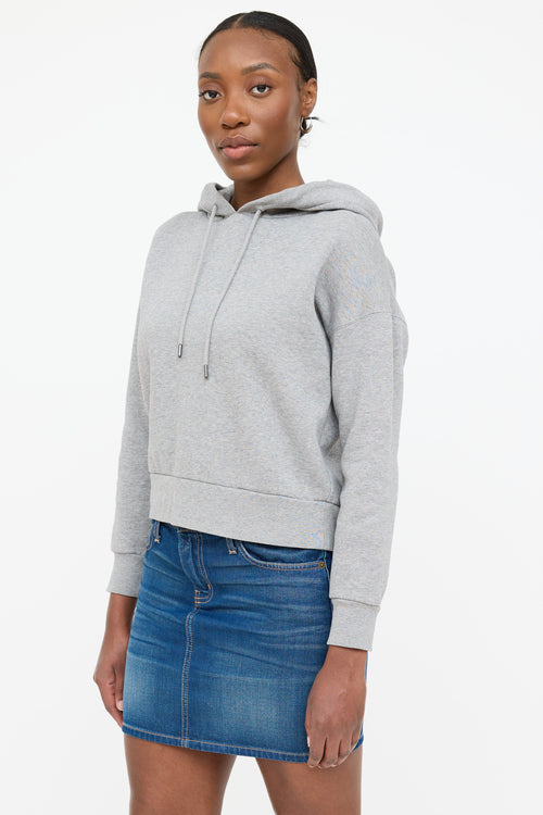 Burberry Embroidered Logo Hoodie