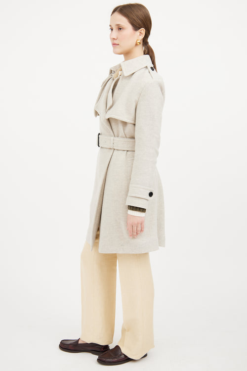 Cashmere Long Sleeve Coat