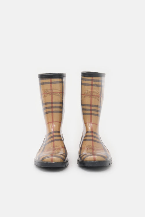 Burberry Haymarket Check Rain Boot