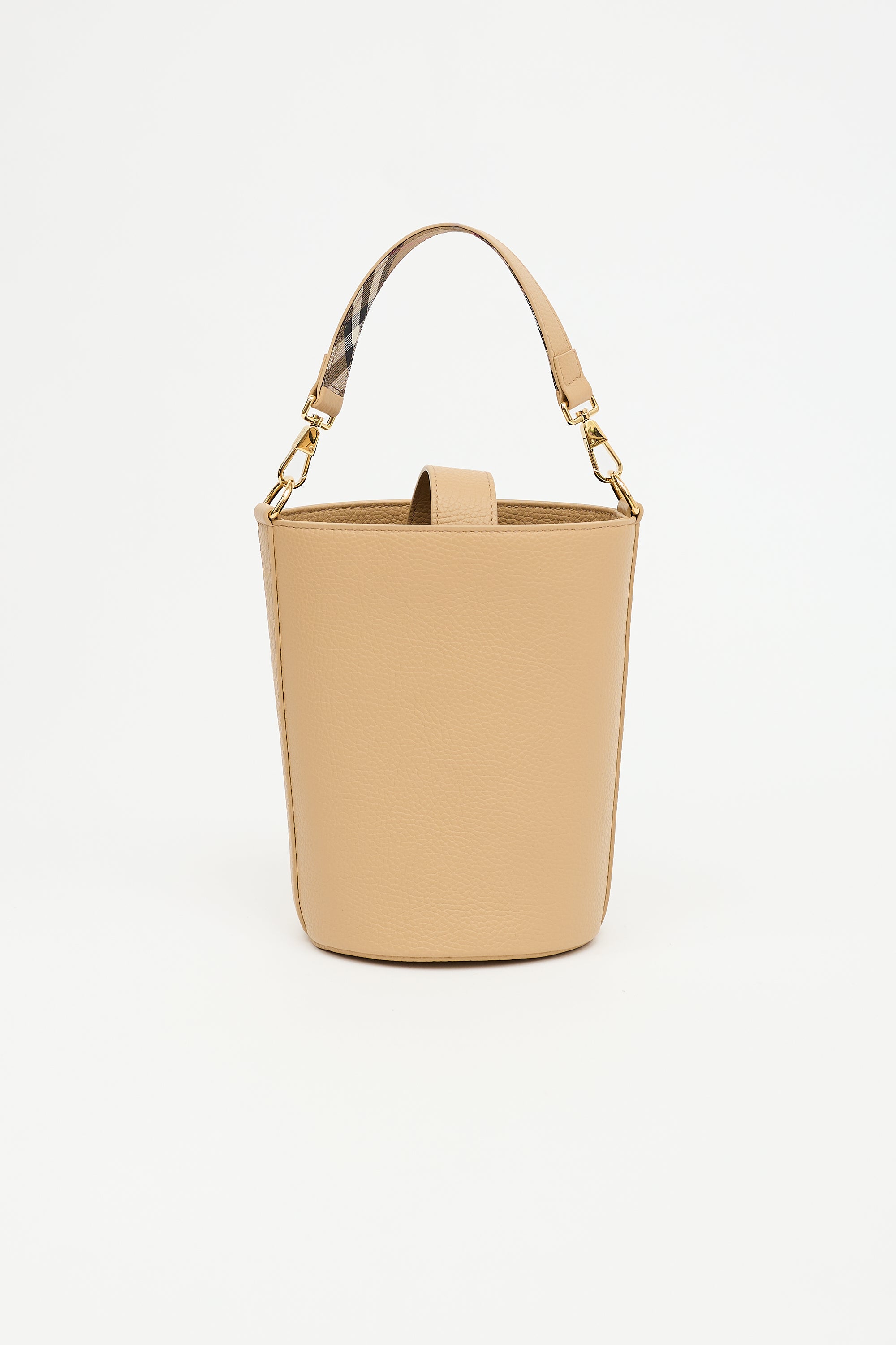 Burberry Leather Bucket Bag