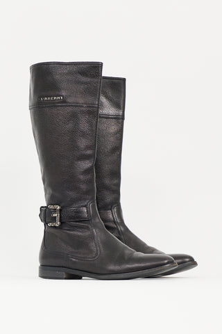 Burberry Leather Logo Boot
