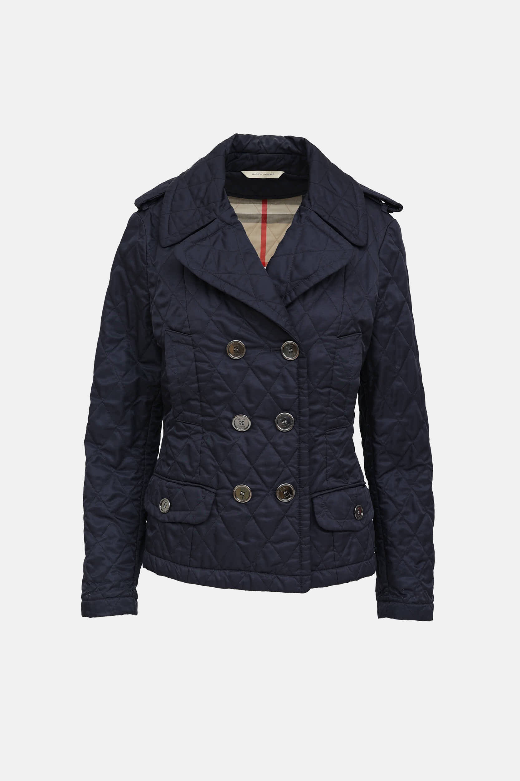 Burberry Double Breasted Quilted Jacket