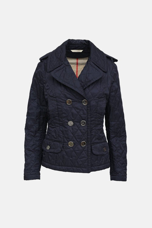 Burberry Double Breasted Quilted Jacket