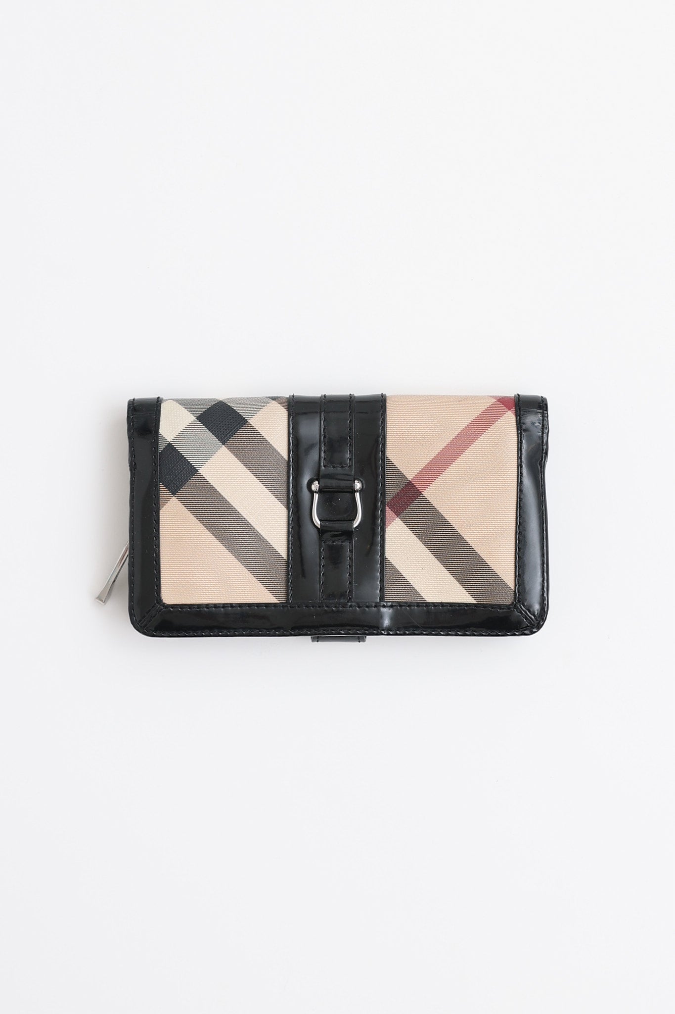 Burberry Nova Check Long Bi-Fold Wallet