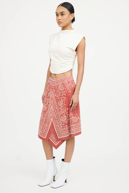 Burberry Asymmetrical Handkerchief Skirt