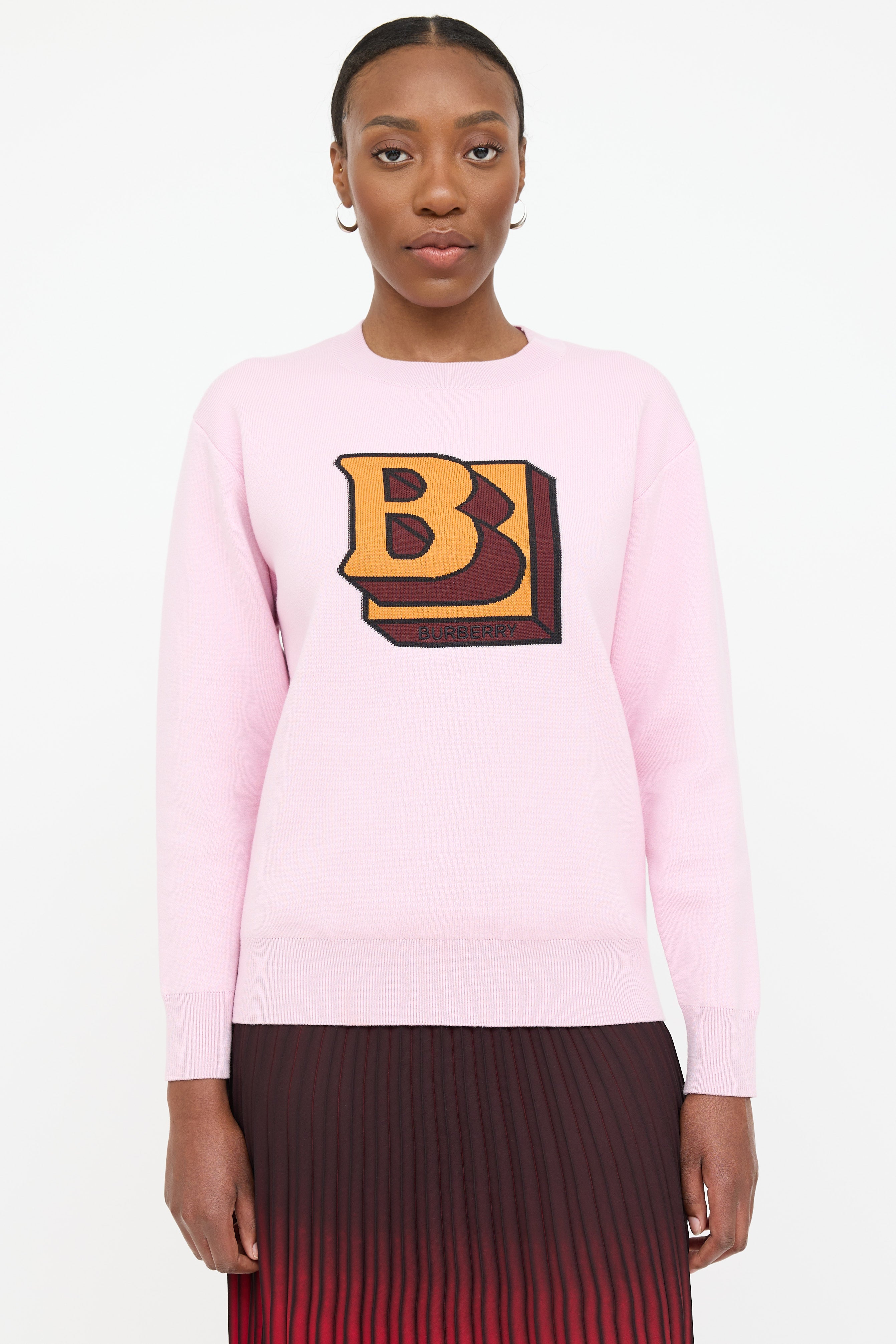 Burberry Wool Knit Logo Sweater