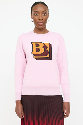 Burberry Wool Knit Logo Sweater