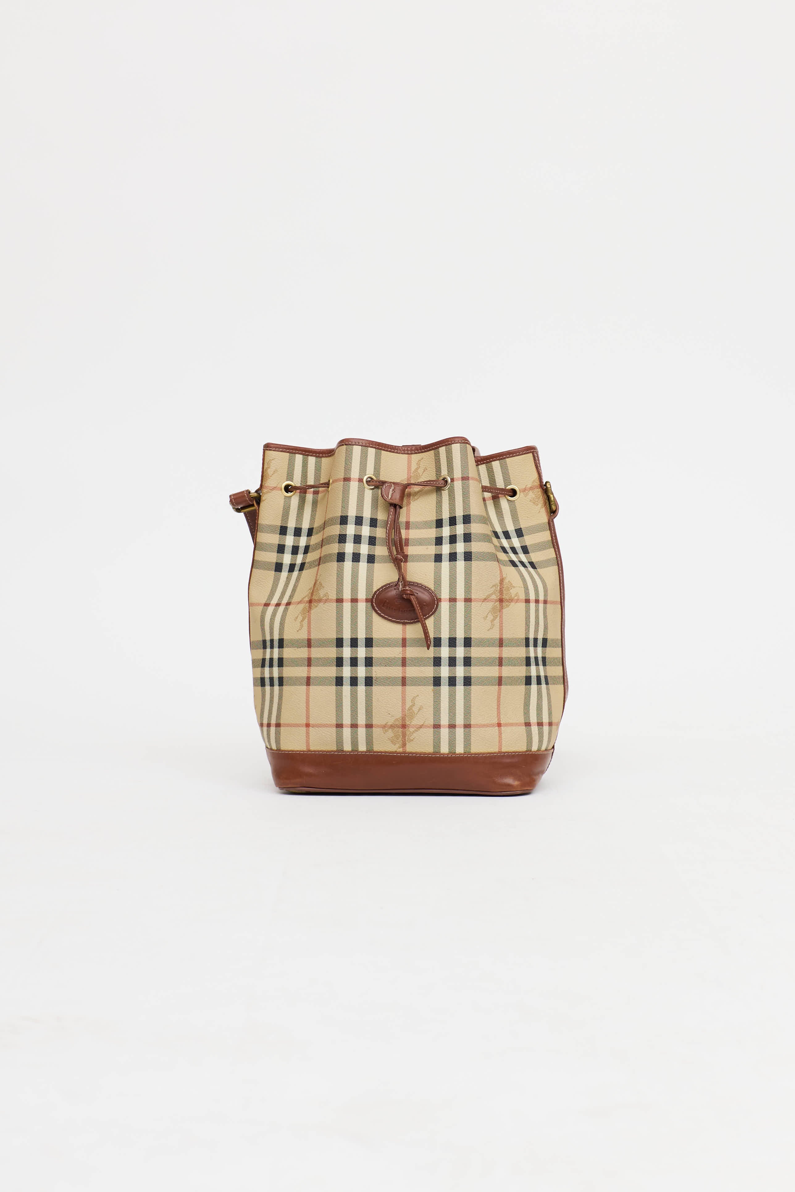 Burberry Haymarket Bucket Bag