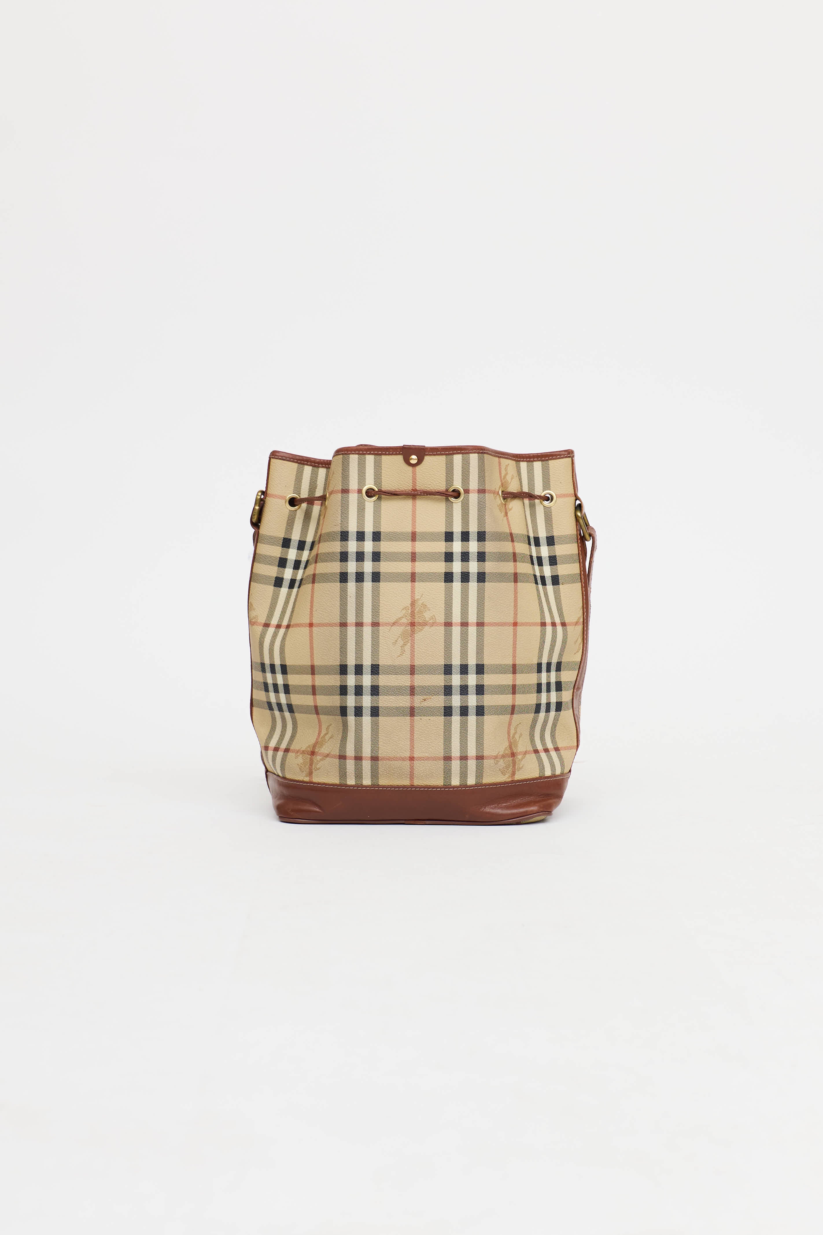Burberry Haymarket Bucket Bag