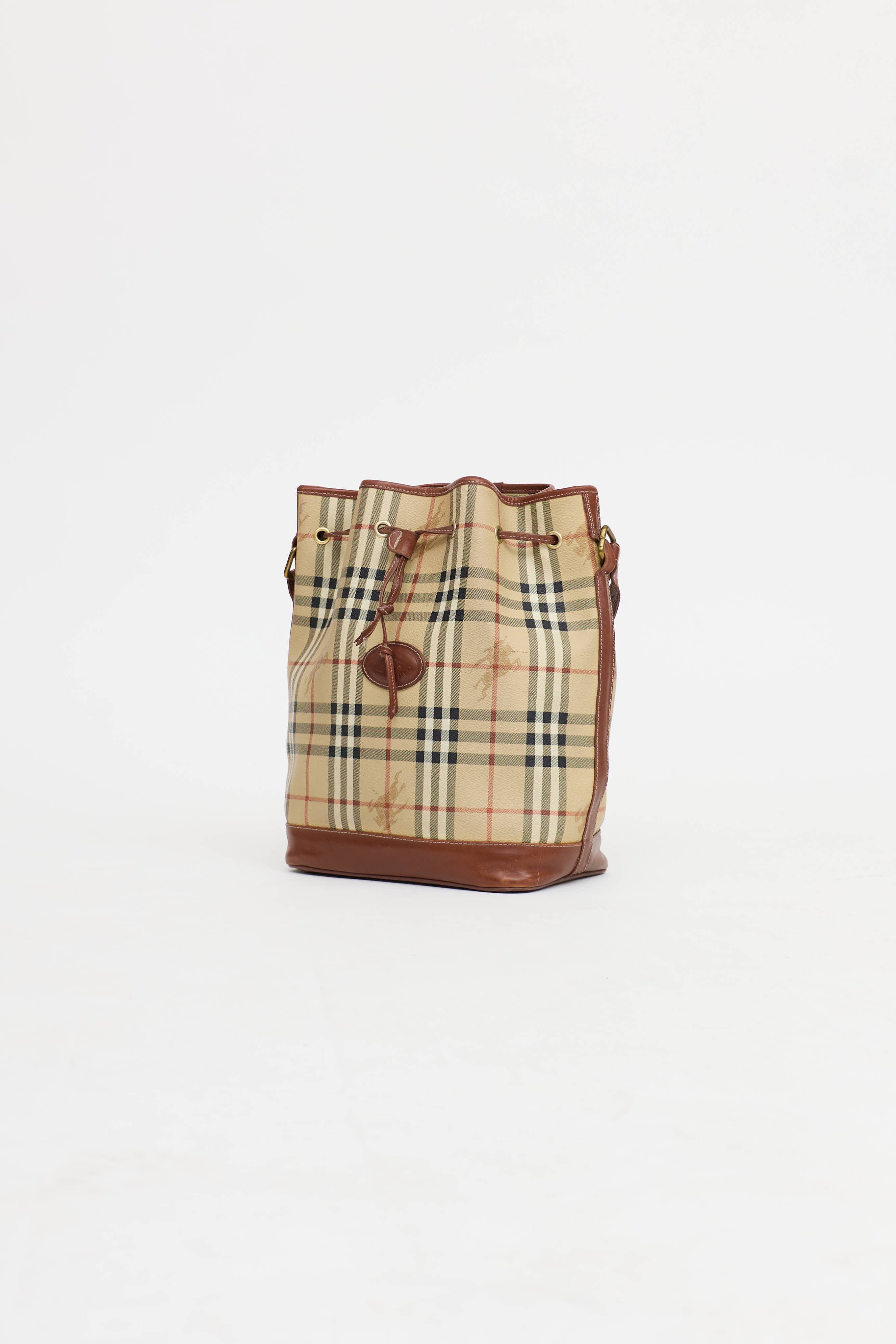 Burberry Haymarket Bucket Bag