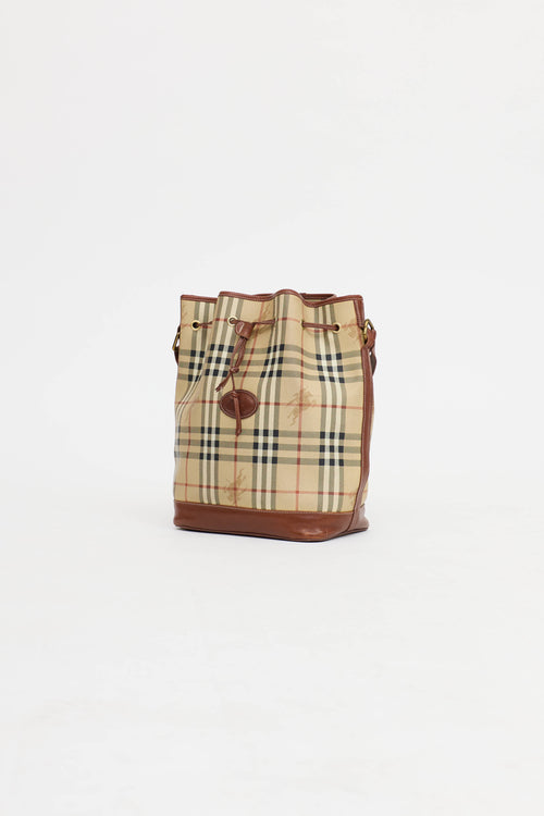 Burberry Haymarket Bucket Bag