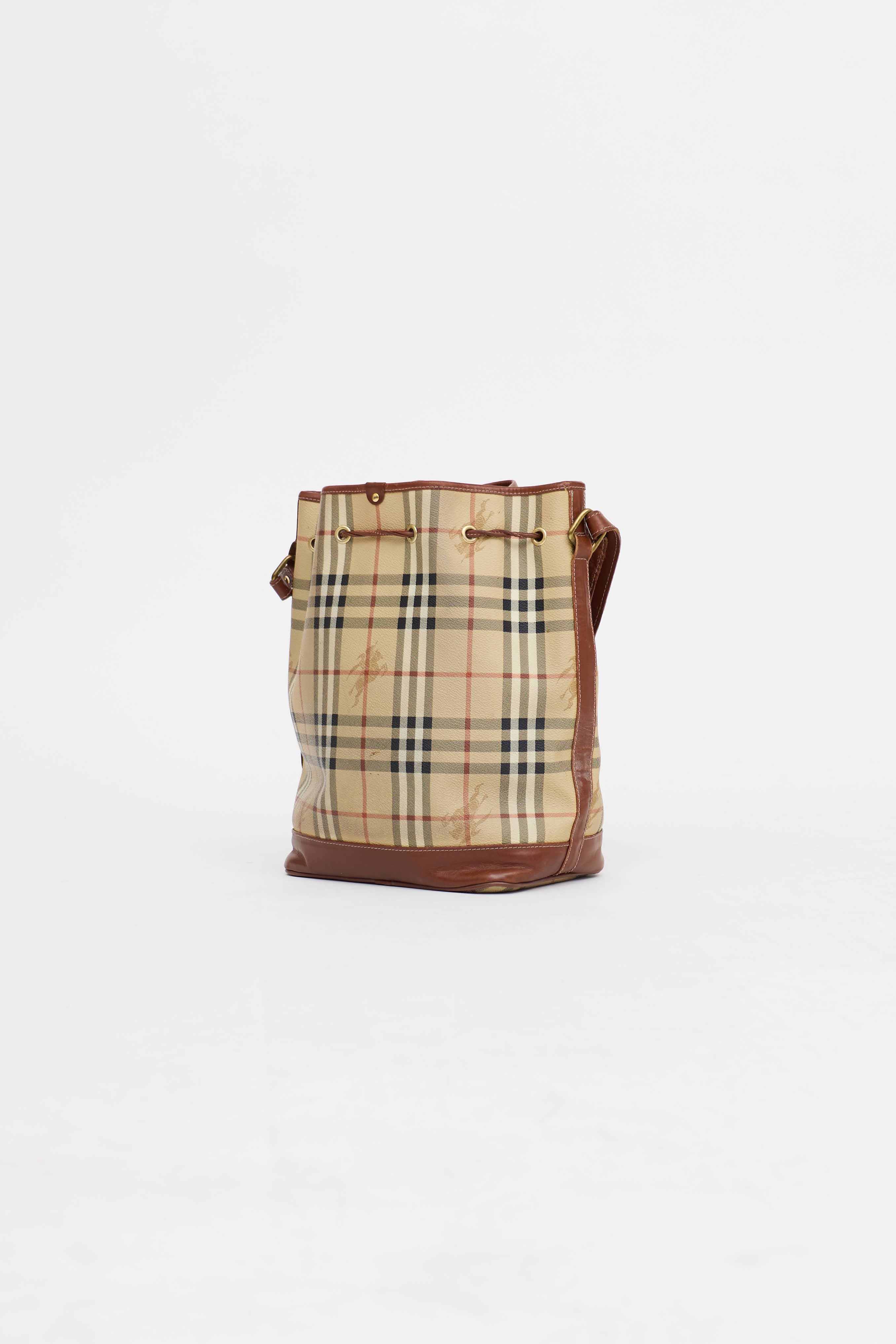 Burberry Haymarket Bucket Bag