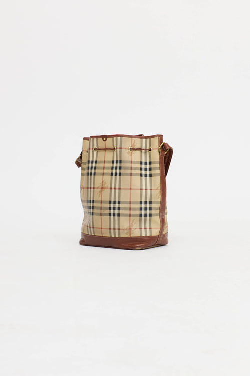 Burberry Haymarket Bucket Bag