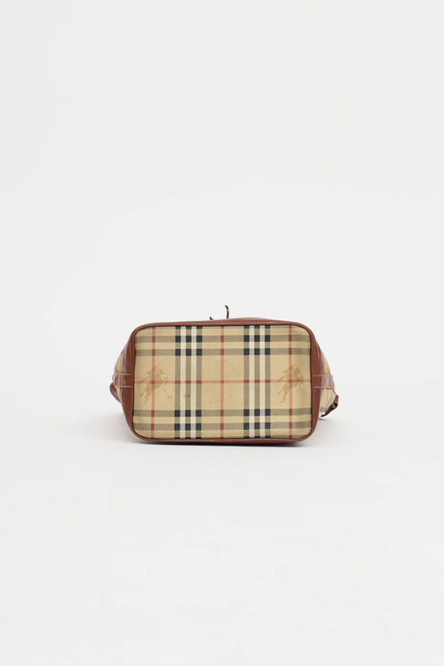 Burberry Haymarket Bucket Bag
