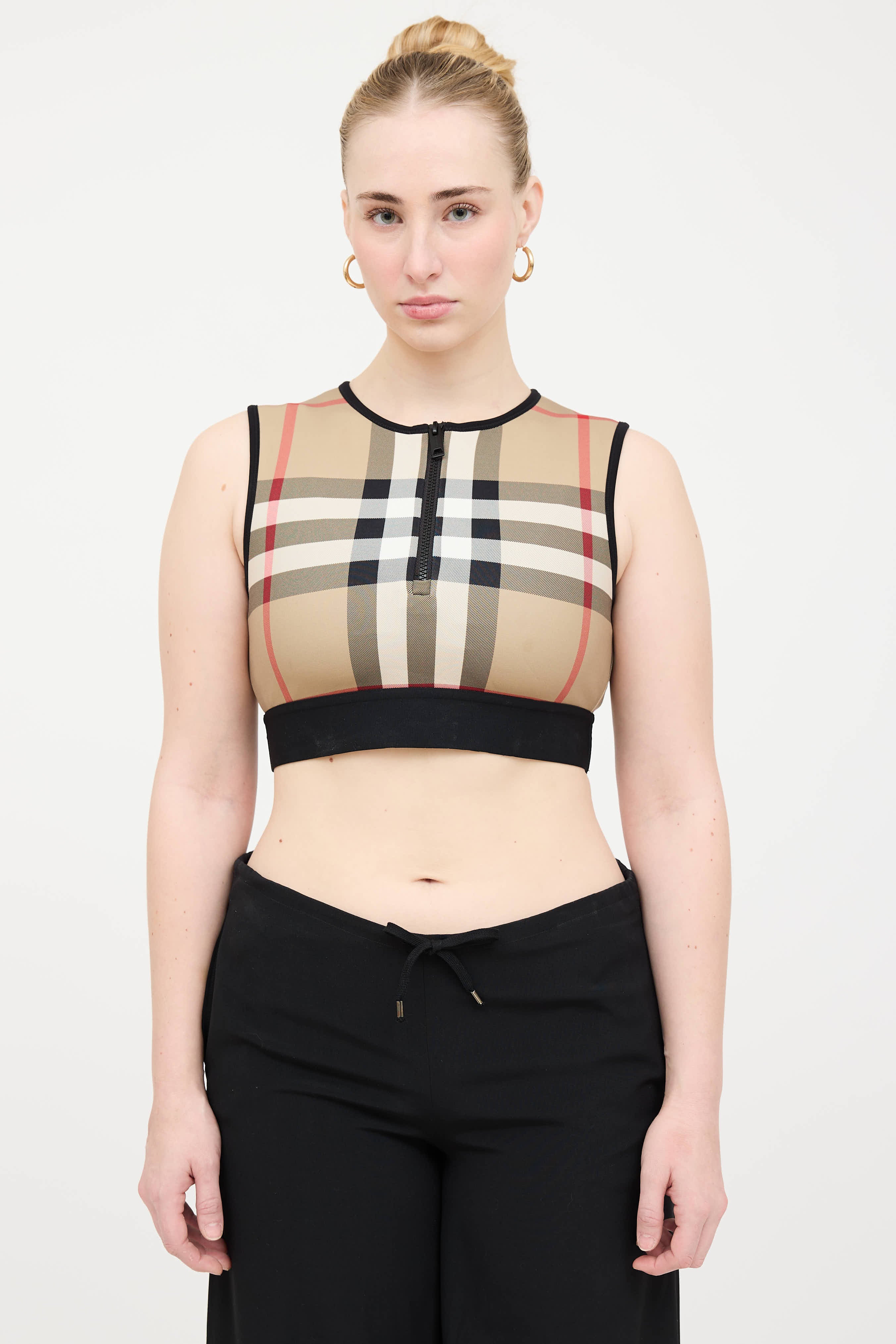 Burberry Vintage Check Zip Top
