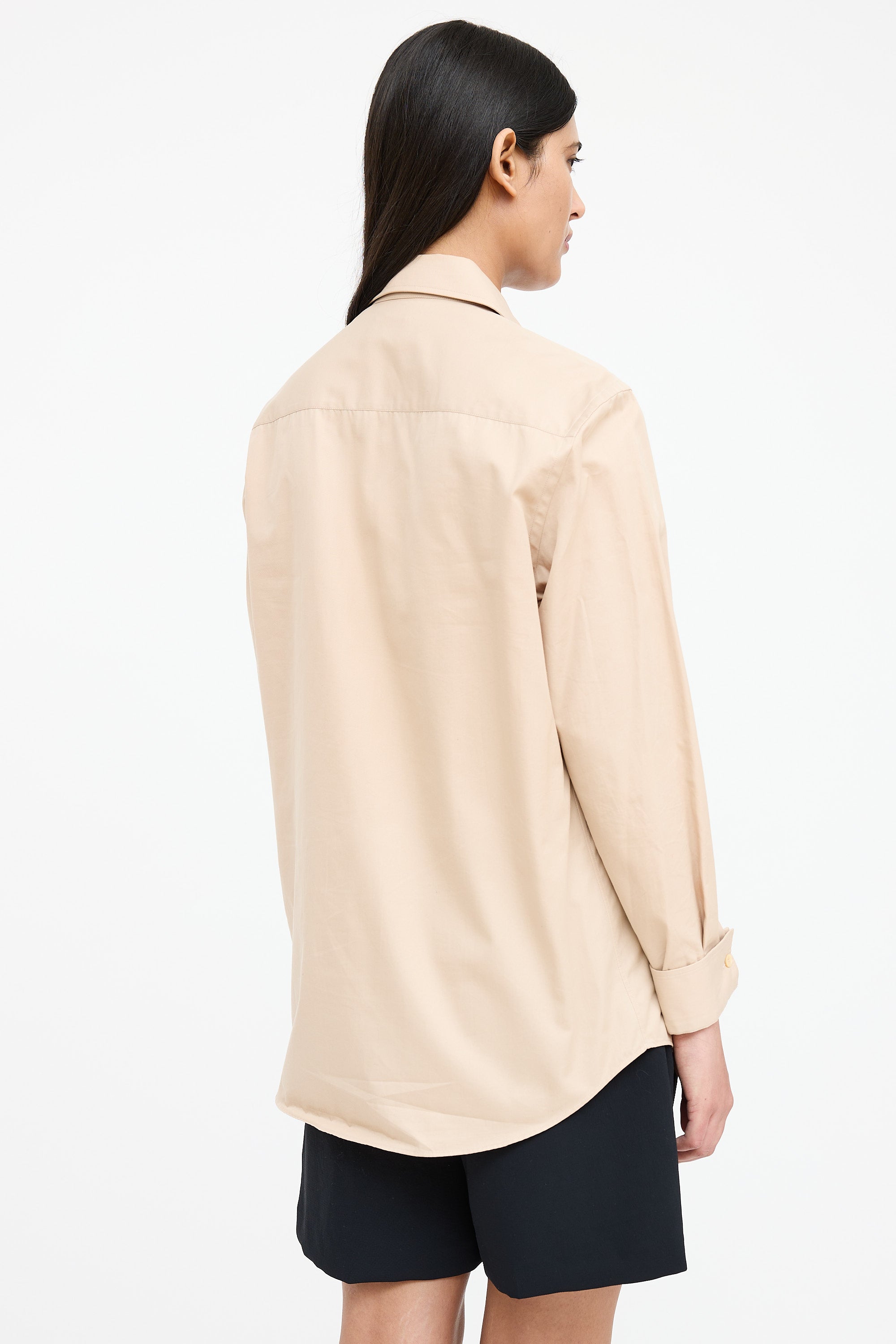 Burberry Poplin Half Zip Shirt