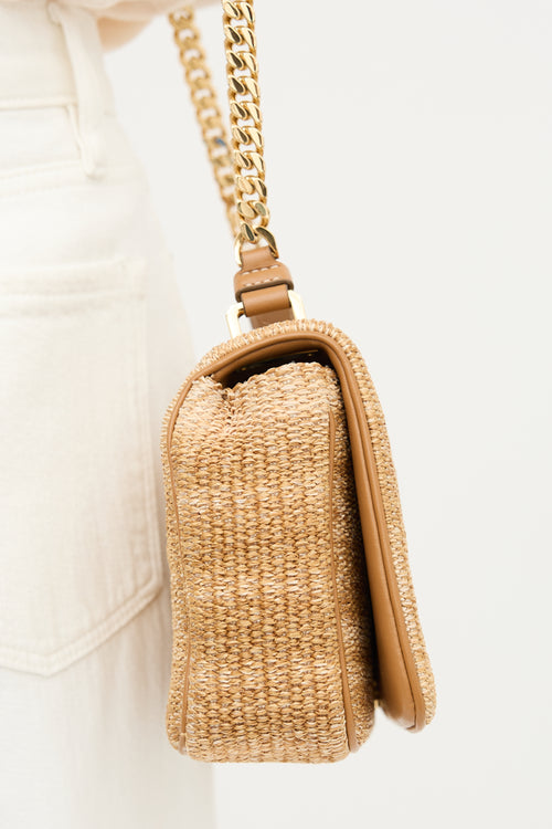 Burberry Raffia Lola Shoulder Bag