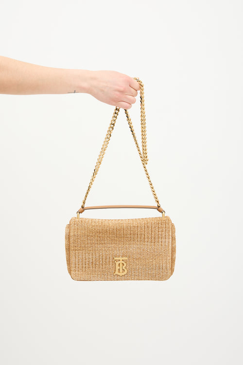 Burberry Raffia Lola Shoulder Bag