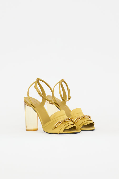 Burberry Satin Chain Sandal
