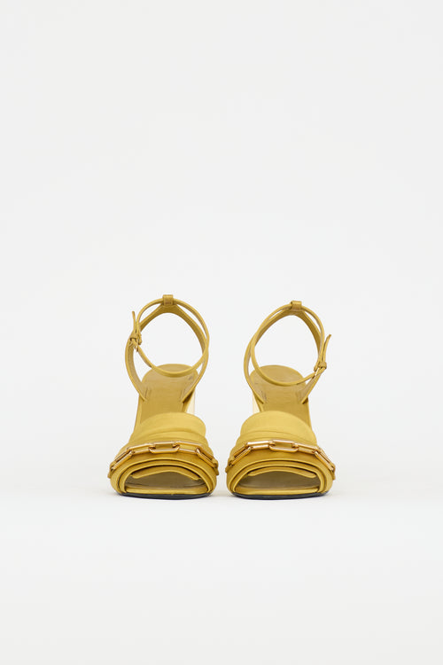 Burberry Satin Chain Sandal