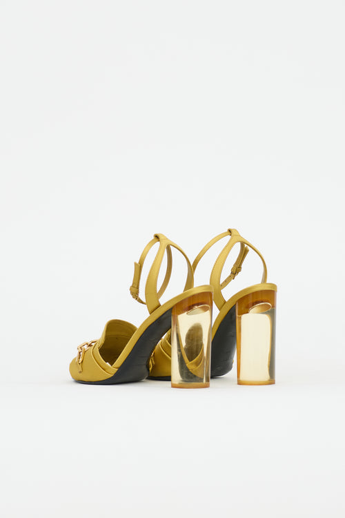Burberry Satin Chain Sandal