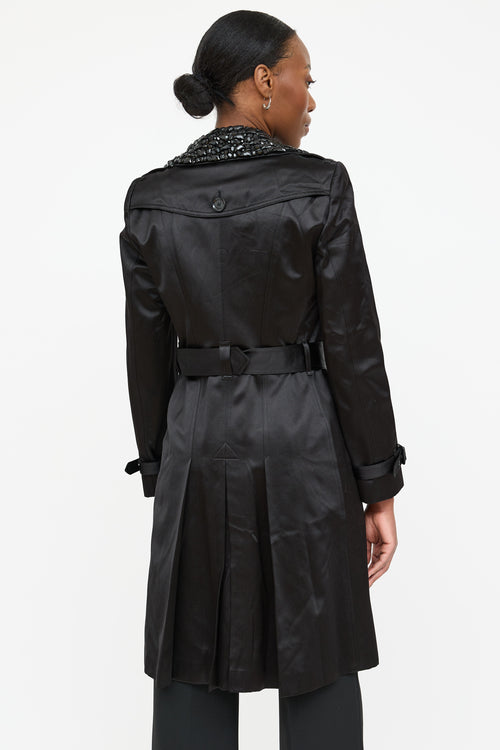 Burberry Satin Jewel Trench Coat