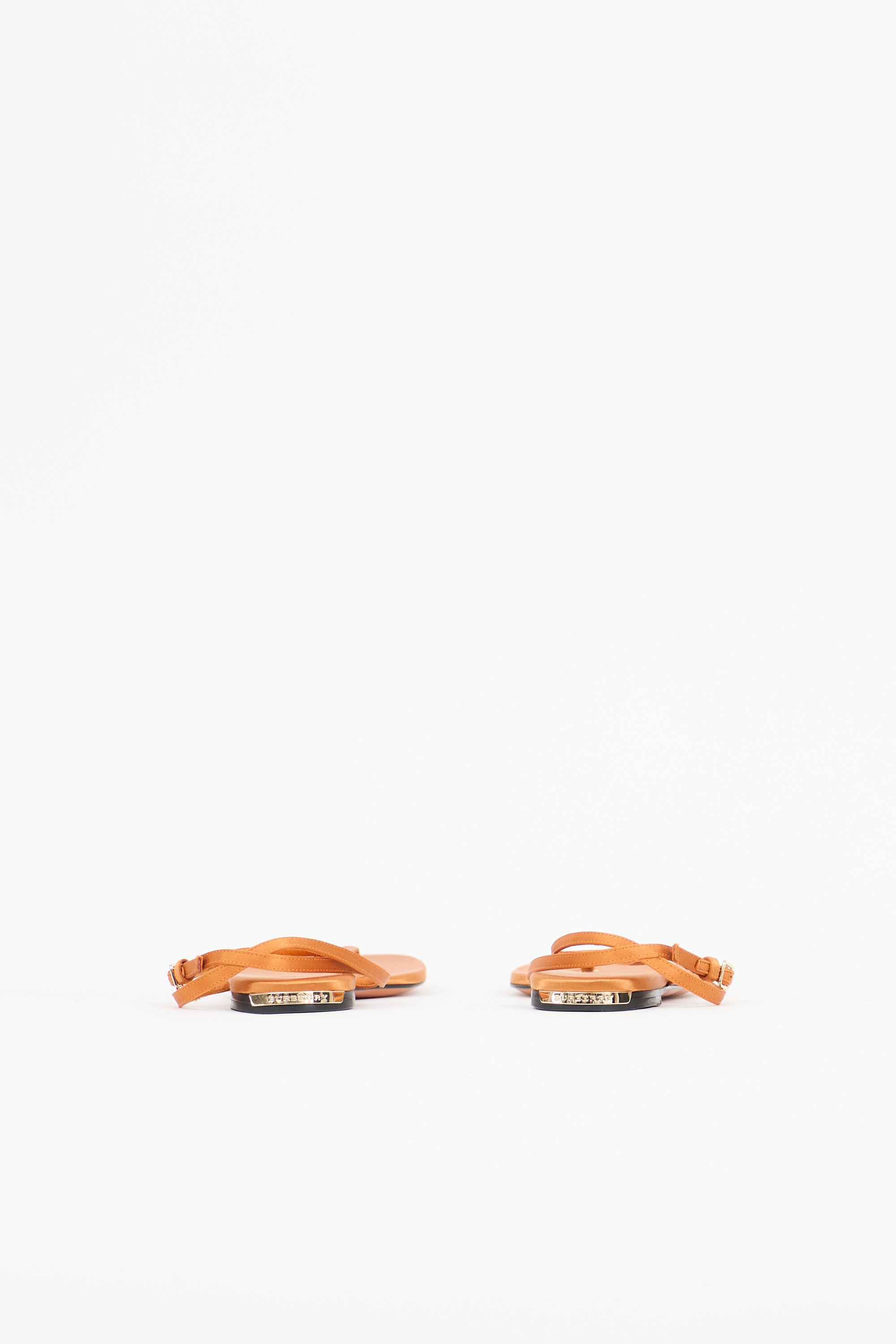 Burberry Satin T-Strap Sandal