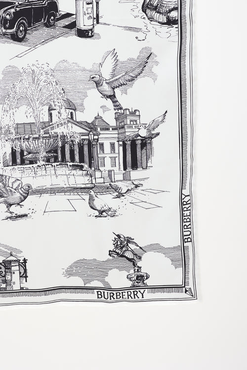 Burberry Silk Printed Square Scarf
