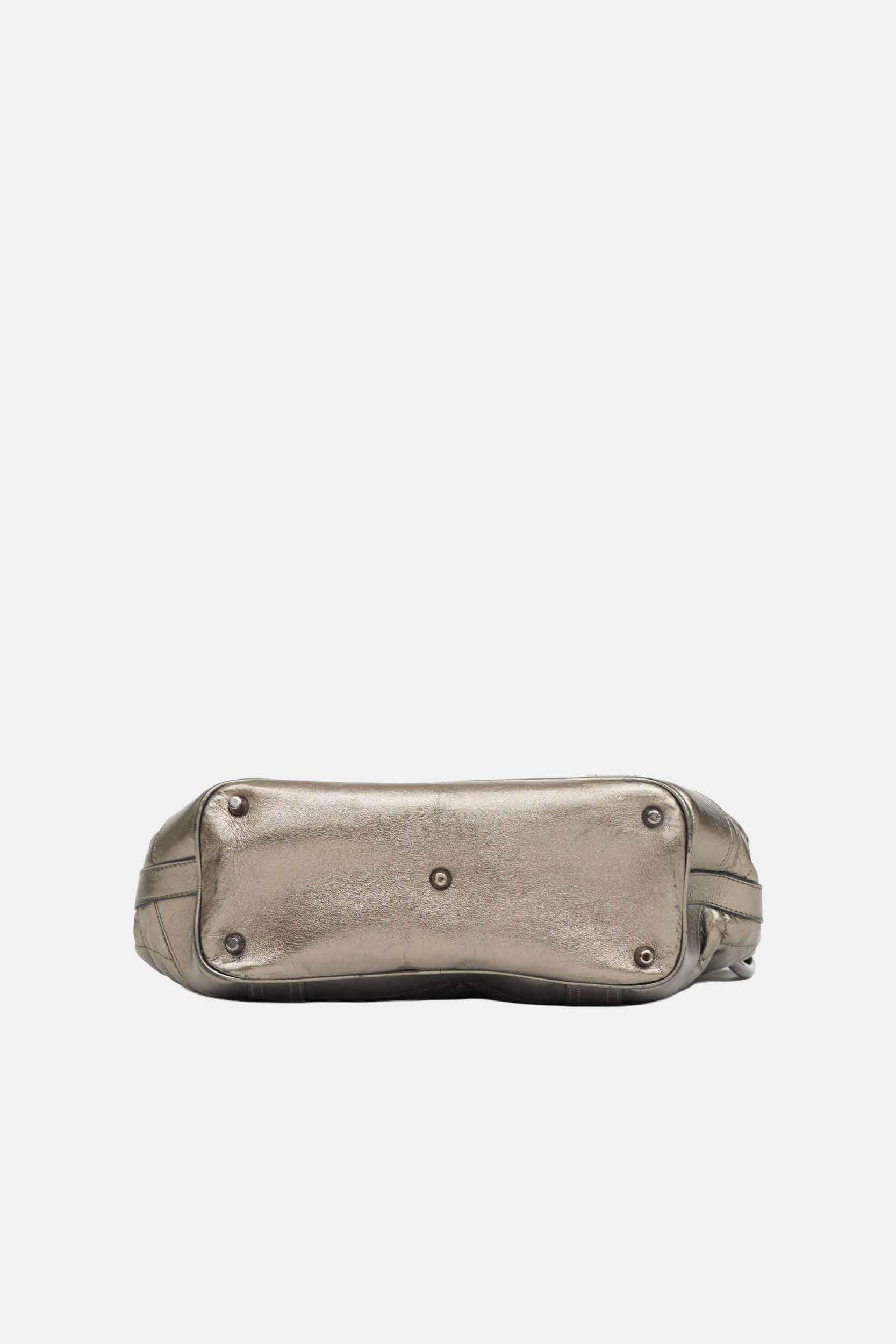Burberry Metallic Quilted Beaton Bag