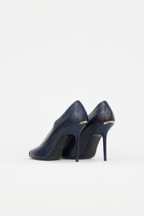 Burberry Leather Peep Toe Heel
