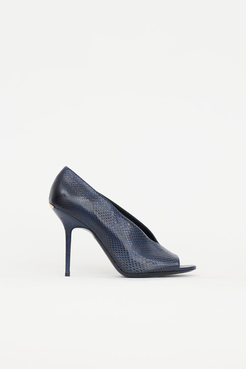 Burberry Leather Peep Toe Heel