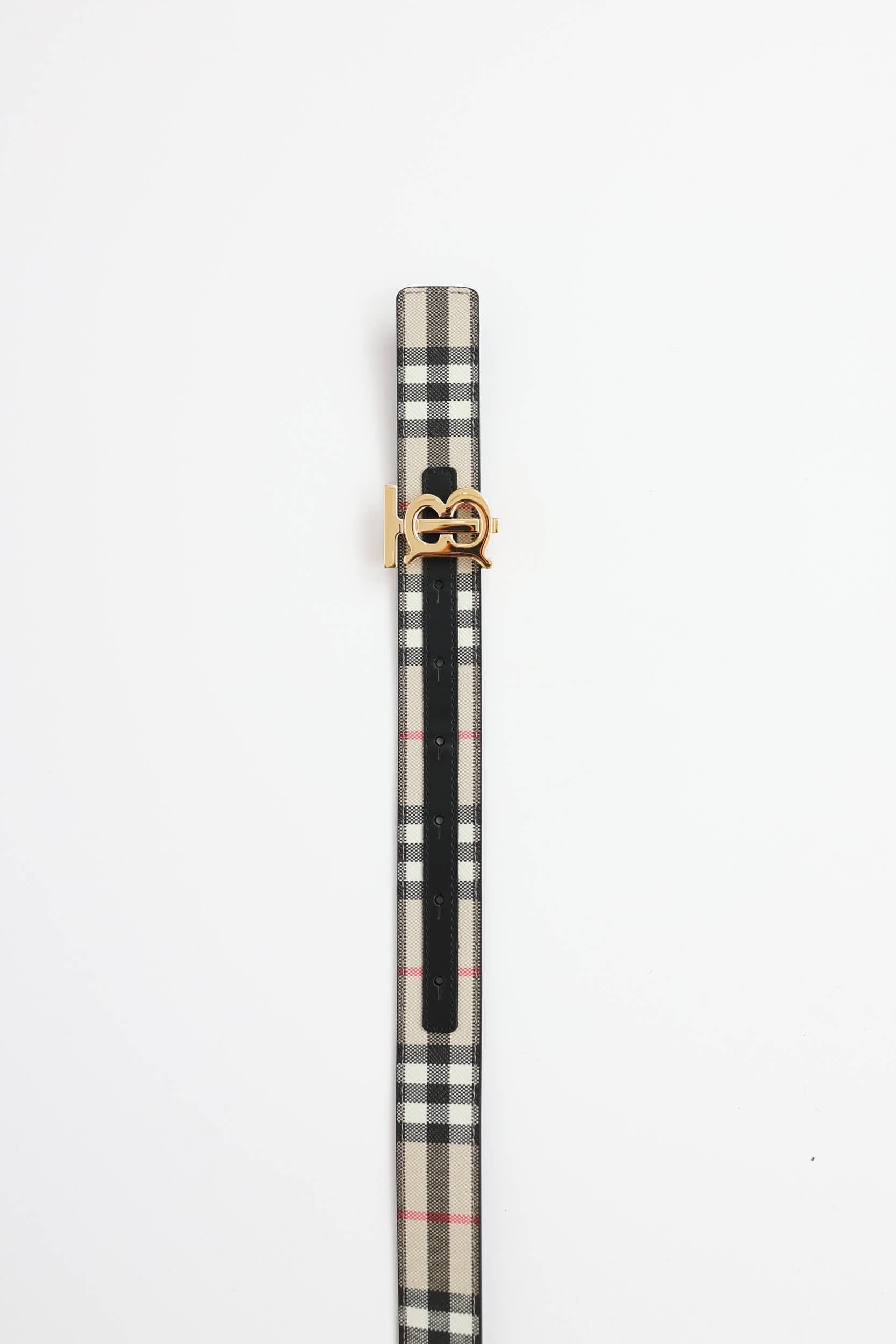 Burberry TB Check Reversible Belt