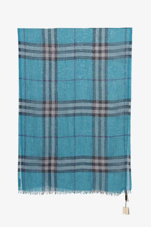 Burberry Wool & Silk Check Scarf